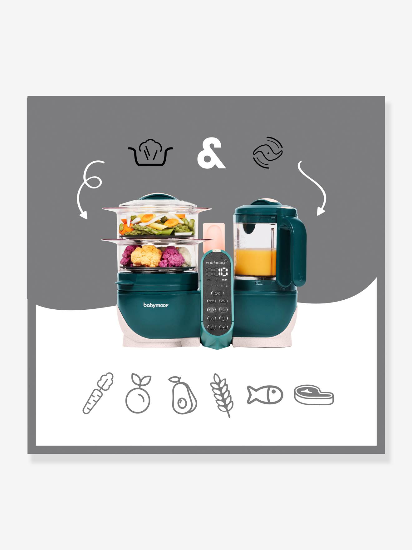 Thumbnail - 6-in-1 Babynahrungszubereiter NUTRIBABYBeikost BABYMOOV