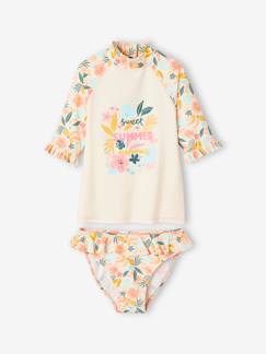 Maedchenkleidung-Bademode-Bikinis-Mädchen-Set: Badeshirt & Bikinihose