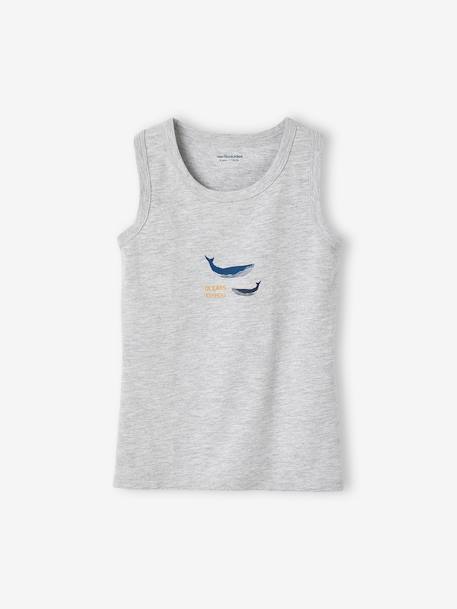 3er-Pack Jungen Unterhemden - hellblau - 3