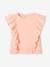 Mädchen T-Shirt mit Volants - koralle+pfirsich+salbeigrün - 4
