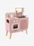 Retro-Spielküche, Küche aus Holz FSC - grün/natur+rosa/natur - 18