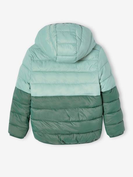 Jungen Wende-Steppjacke mit Recyclingmaterial - dunkelblau+salbeigrün - 10