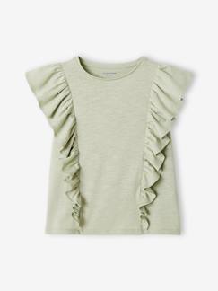 Maedchenkleidung-Shirts & Rollkragenpullover-Shirts-Mädchen T-Shirt mit Volants