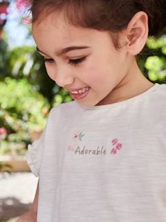 Maedchenkleidung-Mädchen T-Shirt mit gestickter Schrift