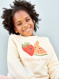 Maedchenkleidung-Mädchen Sweatshirt, Fruchtmotive