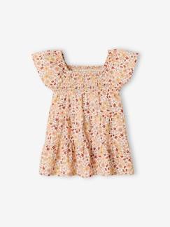 Babymode-Kleider & Röcke-Gesmoktes Baby Kleid