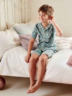 Jungenkleidung-2-teiliger Jungen Schlafanzug mit Dschungel-Print