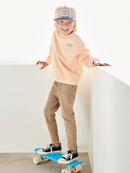 Jungen Slim-Fit-Hose, Hüftweite REGULAR, Bundweite verstellbar beige+dunkelblau+graugrün+grün+hellblau+nachtblau+terrakotta farbe 2