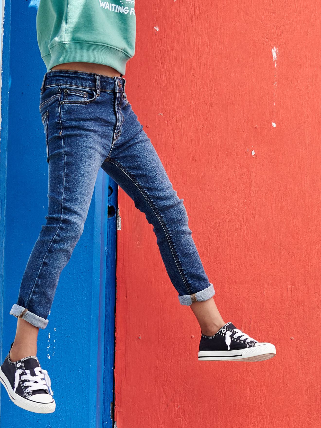 Jungen Slim-Fit-Jeans BASIC