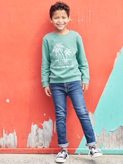 Kinderkleidung-Jungen Slim-Fit-Jeans BASIC