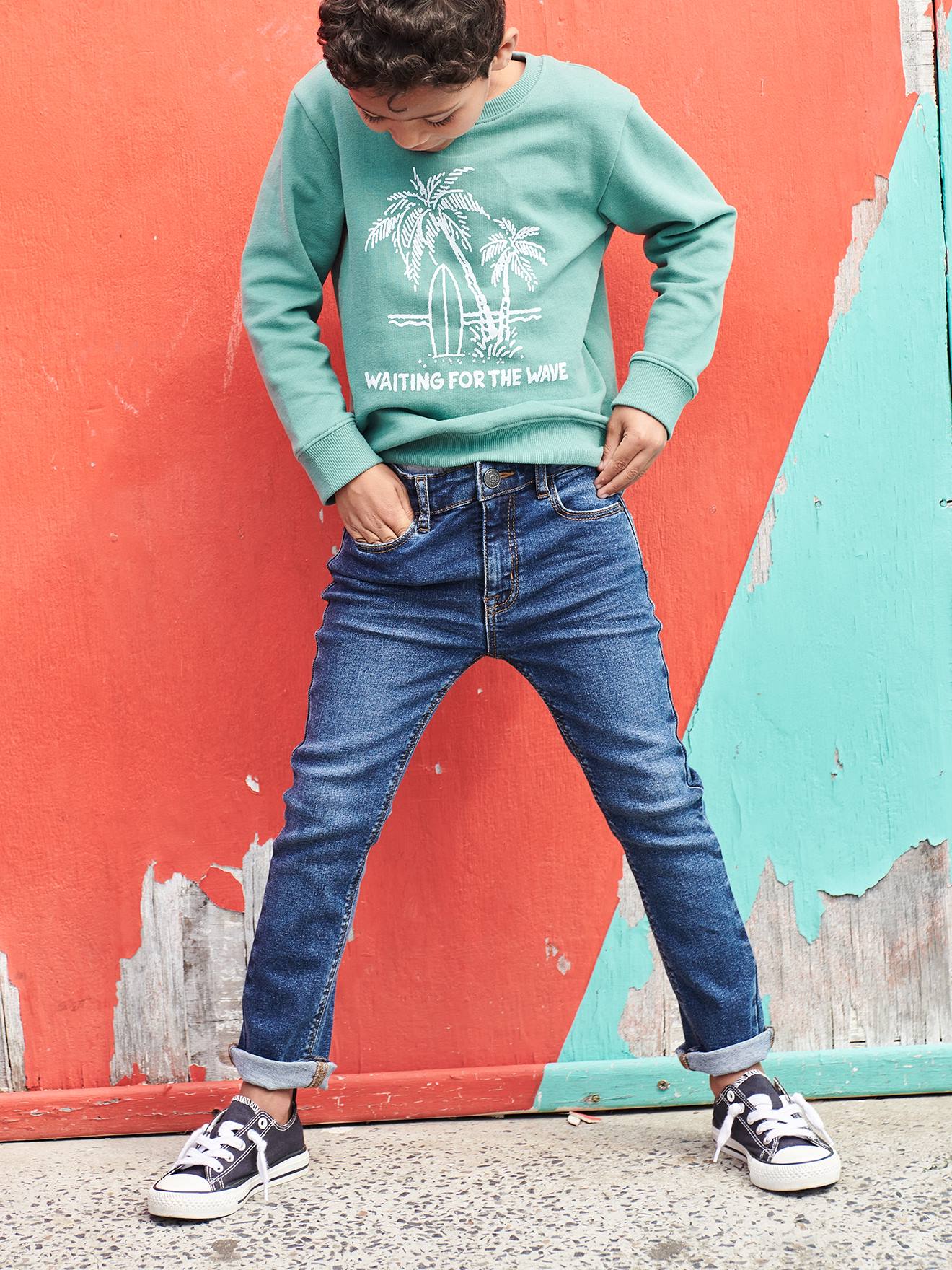 Thumbnail - Jungen Slim-Fit-Jeans BASIC