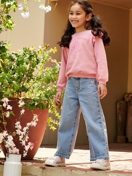 Mädchen Flare-Jeans - bleached+blue stone - 1