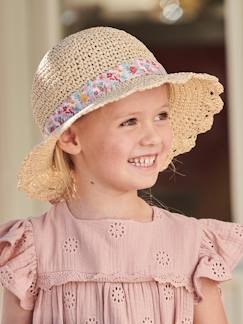 Maedchenkleidung-Accessoires-Mützen, Schals & Handschuhe-Mädchen Sonnenhut
