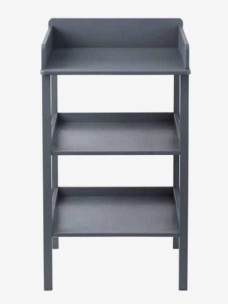 Wickeltisch mit 2 Ablagen - grau+weiß - 7