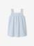 Kurzer Mädchen Schlafanzug - blau gestreift - 2