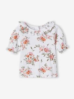 Babymode-Shirts & Rollkragenpullover-Shirts-Geblümtes Baby T-Shirt