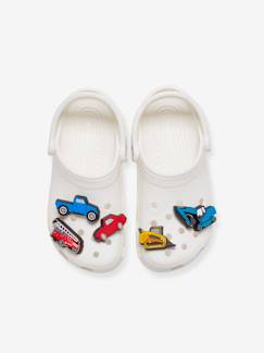 Jungenkleidung-Accessoires-Sonstige-5er-Pack Kinder Schuhanstecker „Lights Up Cars Trucks“ Jibbitz CROCS