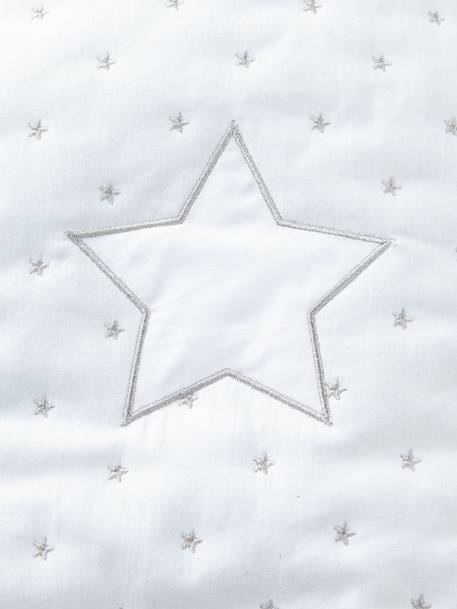 Baby Schlafsack „Sternenregen“, Ärmel abnehmbar Oeko Tex - weiß - 2