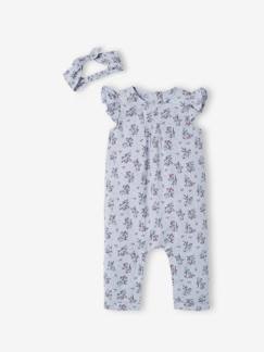 Babymode-Jumpsuits & Latzhosen-Mädchen Baby-Set: Overall & Haarband
