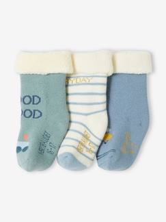 -3er-Pack Jungen Baby Socken, Flugzeug/Eisenbahn Oeko-Tex