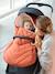 Gesteppter Kinderwagen-Ausfahrsack - kupfer+nachtblau+salbeigrün - 1