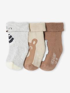 Babymode-3er-Pack Baby Socken, Teddybär Oeko-Tex