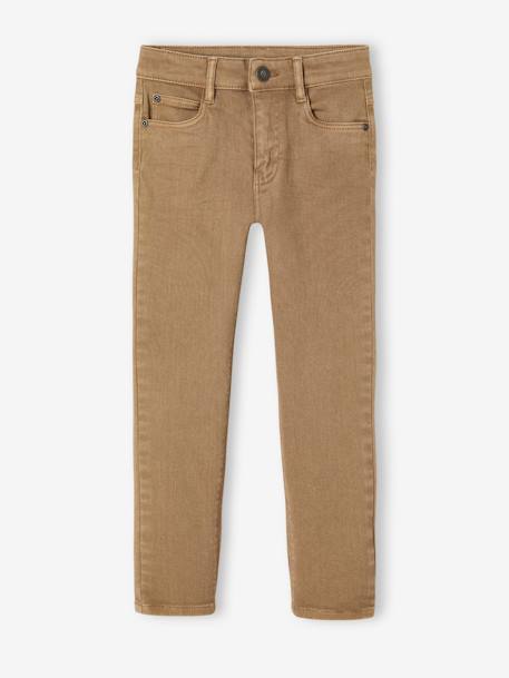 Jungen Slim-Fit-Hose, Hüftweite SLIM, Bundweite verstellbar beige+blau+grün+nachtblau+schokolade+terrakotta farbe 4