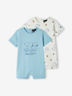 Babymode-Bodys-2er-Pack Jungen Baby Kurzoveralls PEANUTS SNOOPY