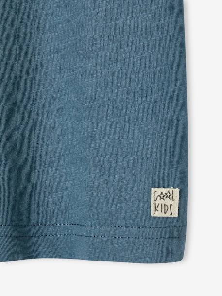 Jungen T-Shirt BASIC, personalisierbar Oeko-Tex - blaugrau+bordeaux+graugrün+hellblau+hellgelb+wollweiß - 5