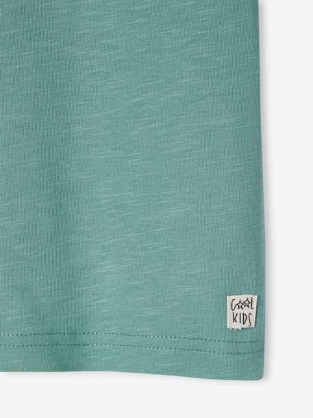 Jungen T-Shirt BASIC, personalisierbar Oeko-Tex - blaugrau+bordeaux+graugrün+hellblau+hellgelb+wollweiß - 17