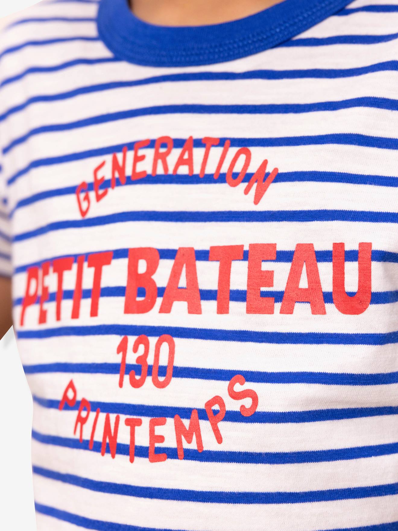 Jungen T-Shirt PETIT BATEAU weiß male 98/104