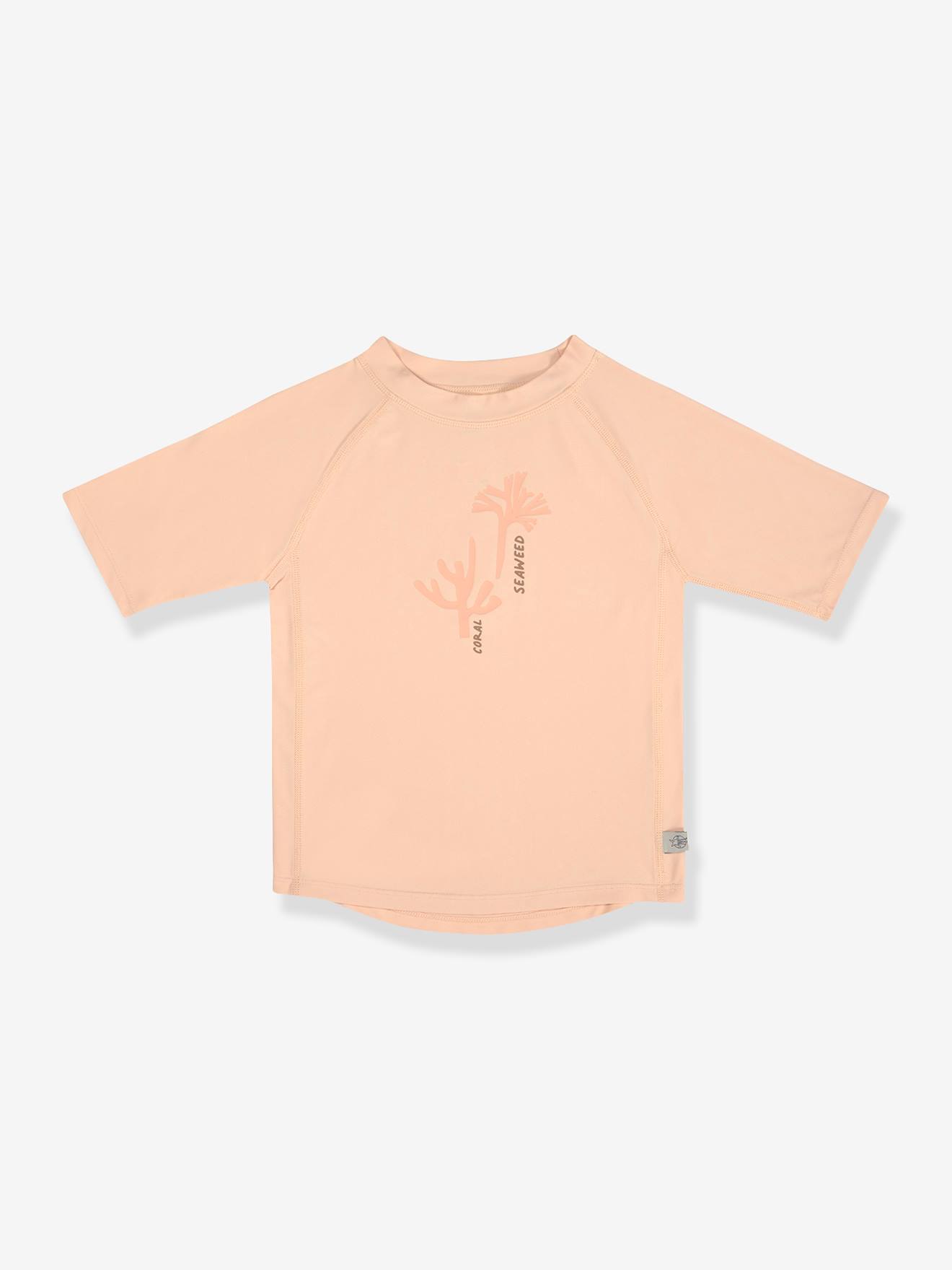 Baby Badeshirt mit kurzen Ärmeln LÄSSIG rosa nude Gr. 74/80
