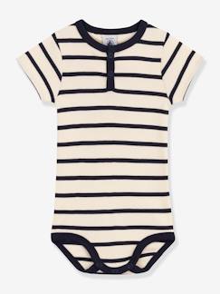 Babymode-Baby Kurzarmbody PETIT BATEAU, Bio-Baumwolle