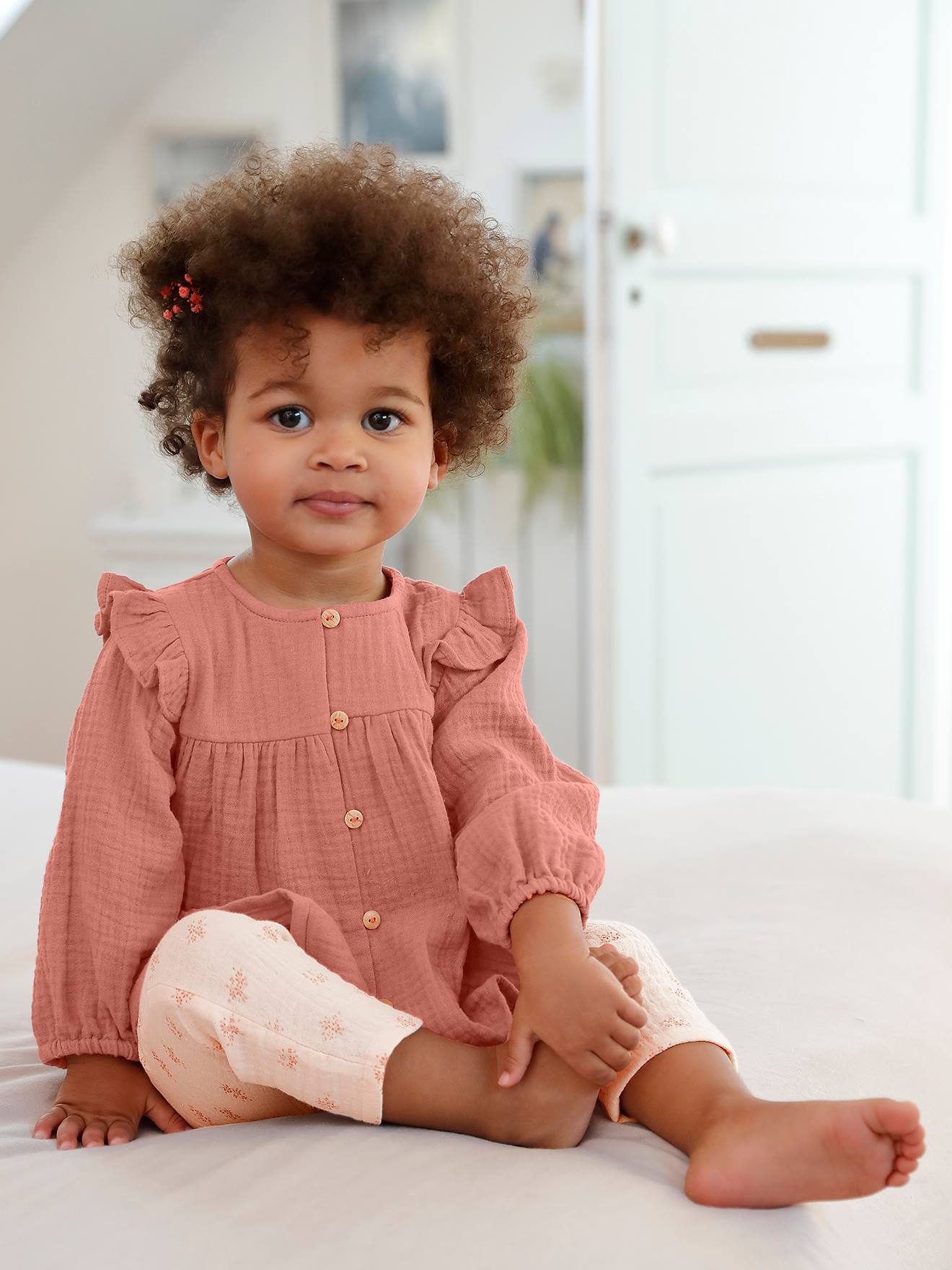Mädchen Baby Volant-Bluse
