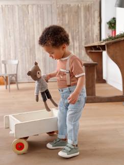 Babymode-Hosen & Jeans-Baby Jeans mit Hosenträgern, Bundweite verstellbar