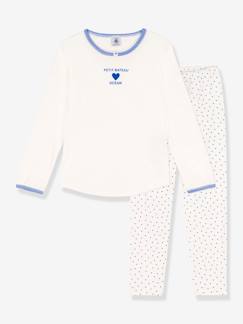 Maedchenkleidung-Schlafanzüge & Nachthemden-Mädchen Schlafanzug PETIT BATEAU, Bio-Baumwolle