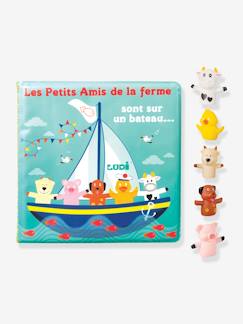 Spielzeug-Baby-Badewannenspielzeug-Baby Badewannen-Buch mit Fingerpuppen LUDI
