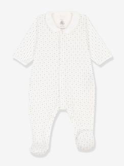 Baby Strampler mit Bubi-Kragen PETIT BATEAU, Bio-Baumwolle Oeko-Tex  [numero-image]