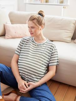 Umstandsmode-Streifenshirt für Schwangerschaft & Stillzeit