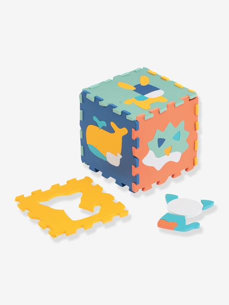6-teilige Baby Schaumstoff-Puzzlematte mit Tieren LUDI - mehrfarbig - 3