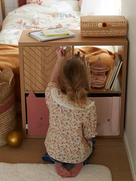 Kinderzimmer Regalelement mit 4 Fächern „Chevrons“ - braun - 7