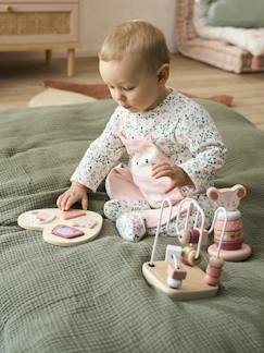 Spielzeug-Baby-Tasten & Greifen-Lernspielzeug-Set „Landhaus“, Holz FSC