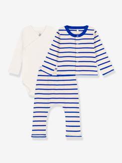 Babymode-3-teiliges Baby-Set PETIT BATEAU, Bio-Baumwolle Oeko-Tex