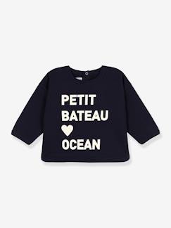 Babymode-Pullover, Strickjacken & Sweatshirts-Baby Sweatshirt PETIT BATEAU, Bio-Baumwolle