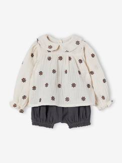 Babymode-Shorts-Mädchen Baby-Set: Bluse & Shorts