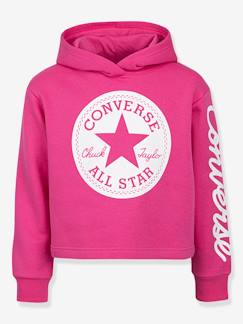 Maedchenkleidung-Pullover, Strickjacken & Sweatshirts-Mädchen Kapuzensweatshirt CHUCK PATCH CROPPED HOODIE CONVERSE