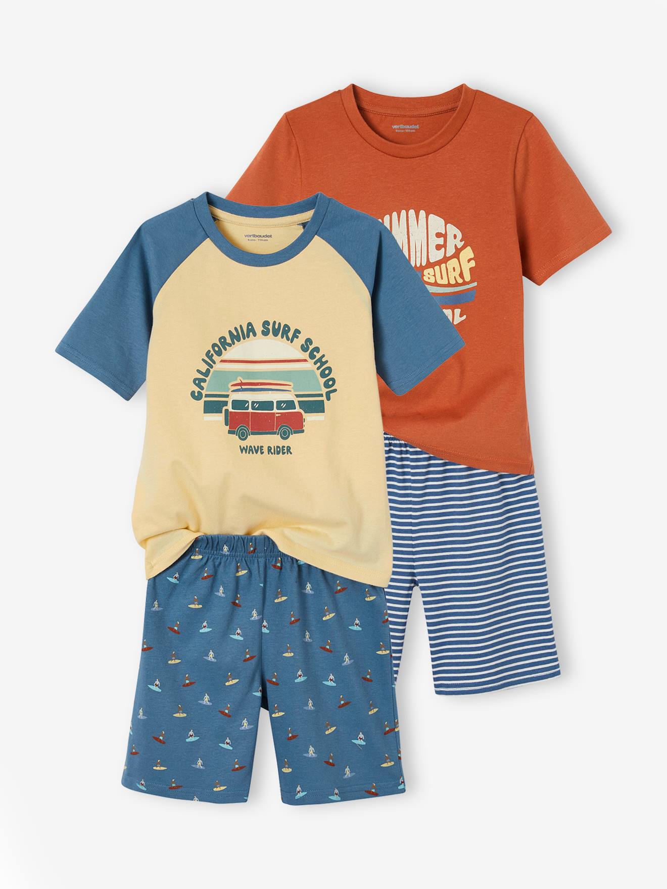 2er-Pack kurze Jungen Schlafanzüge SUMMER SURF