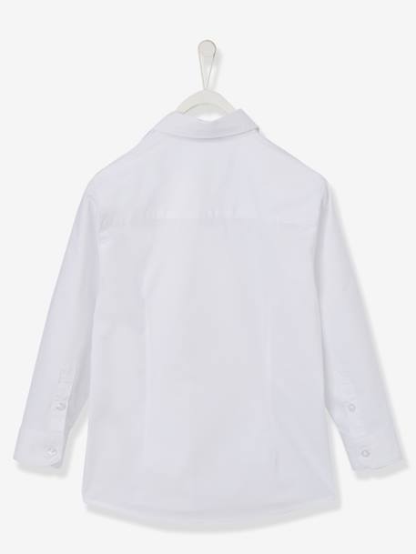 Klassisches Hemd für Jungen, Baumwolle - weiß - 2