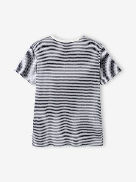 T-Shirt aus Baumwolle, Schwangerschaft & Stillzeit Oeko-Tex - grün gestreift+marine gestreift+rot gestreift - 15