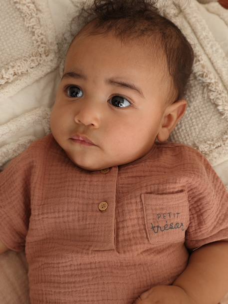 Baby-Set: T-Shirt & Pluderhose - braun - 8